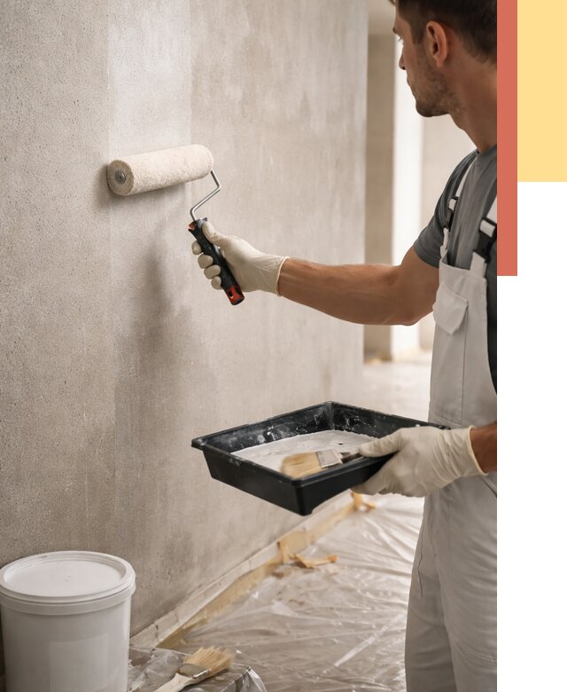 Грунтовка стен в Кимовске от 2268 руб. м2 — быстро, недорого, с материалом | ОТДЕЛОЧНИК-Кмв