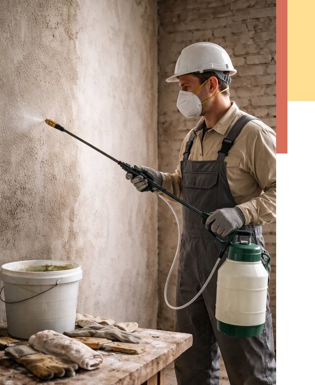 Антисептическая обработка стен в Кимовске от 1237 руб. — быстро и недорого | ОТДЕЛОЧНИК-Кмв