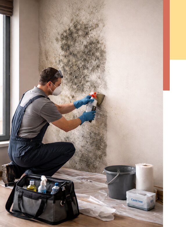 Удаление плесени со стен в Кимовске от 2216 руб. — быстро и недорого | ОТДЕЛОЧНИК-Кмв
