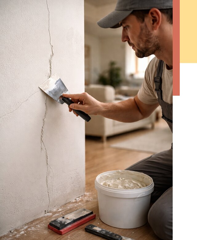 Заделка трещин и сколов в Кимовске от 2525 руб. — быстро и недорого | ОТДЕЛОЧНИК-Кмв