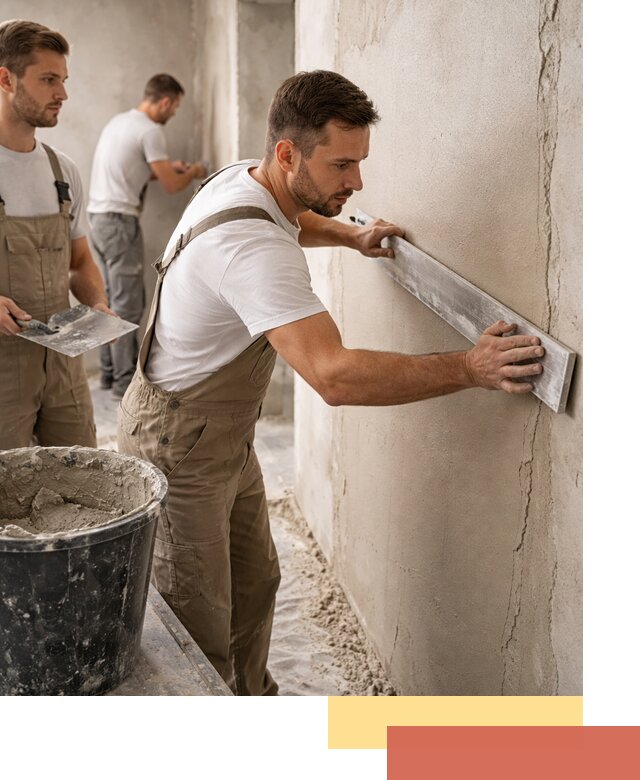 Штукатурка стен без маяков в Кимовске быстро и качественно