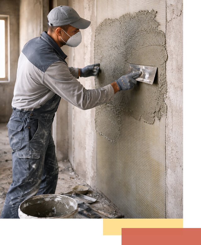 Штукатурка стен по сетке в Кимовске под ключ качественно и быстро