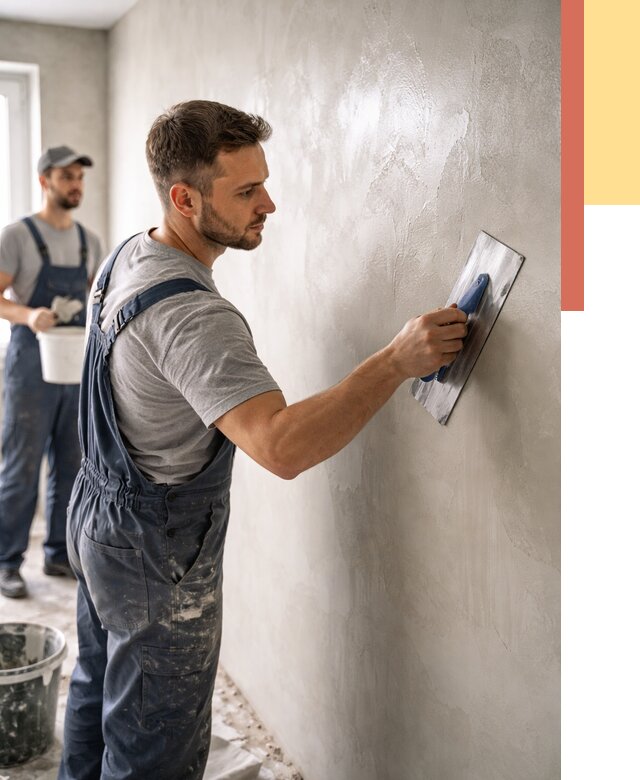 Глянцевание штукатурки стен в Кимовске от 7731 руб. — услуги и затирка | ОТДЕЛОЧНИК-Кмв