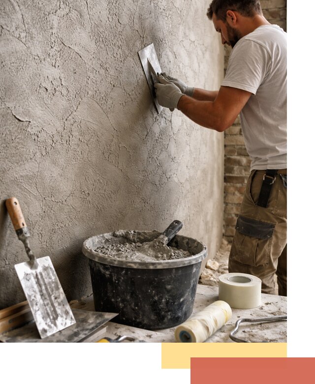 Декоративная штукатурка лофт в Кимовске — отделка стен и потолков