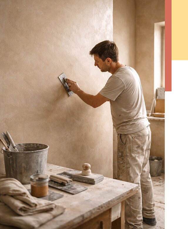 Марокканская штукатурка таделакт в Кимовске под ключ от 4329 руб. | ОТДЕЛОЧНИК-Кмв