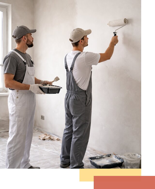 Покраска стен водоэмульсионной краской в Кимовске