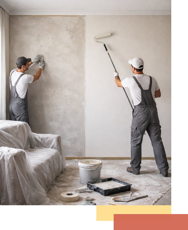 Покраска стен антивандальной краской в Кимовске