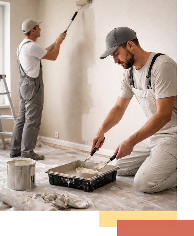 Покраска стен в квартире в Кимовске — профессионально и аккуратно