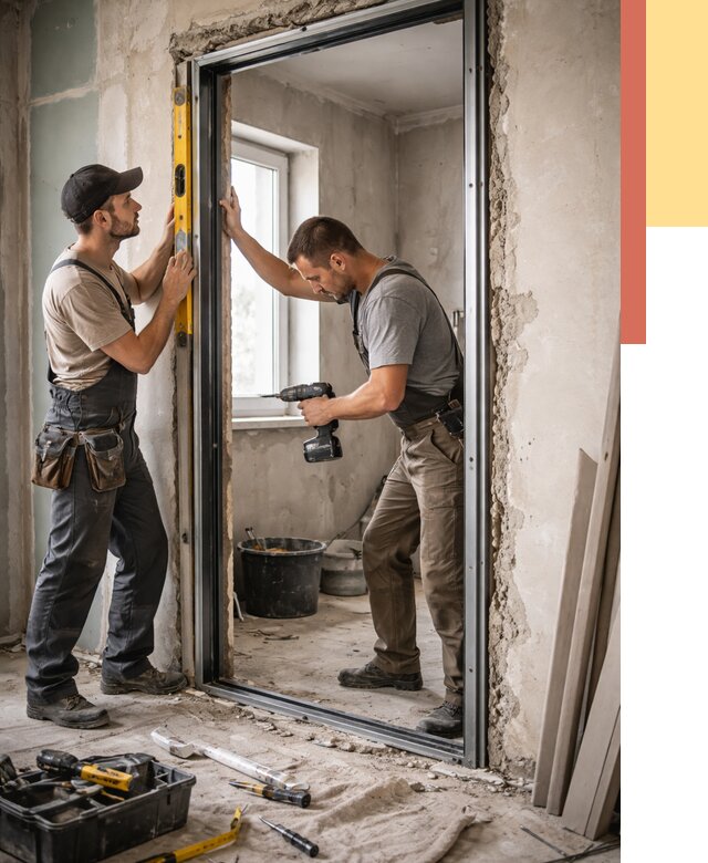 Закладка дверного проема в Кимовске от 3608 руб. — быстро и недорого | ОТДЕЛОЧНИК-Кмв