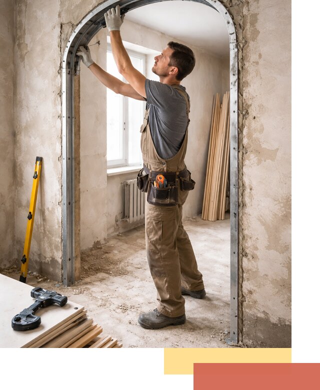 Устройство арочного проема в Кимовске под ключ