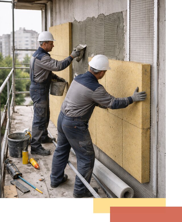 Утепление стен зданий и домов в Кимовске качественно и надежно