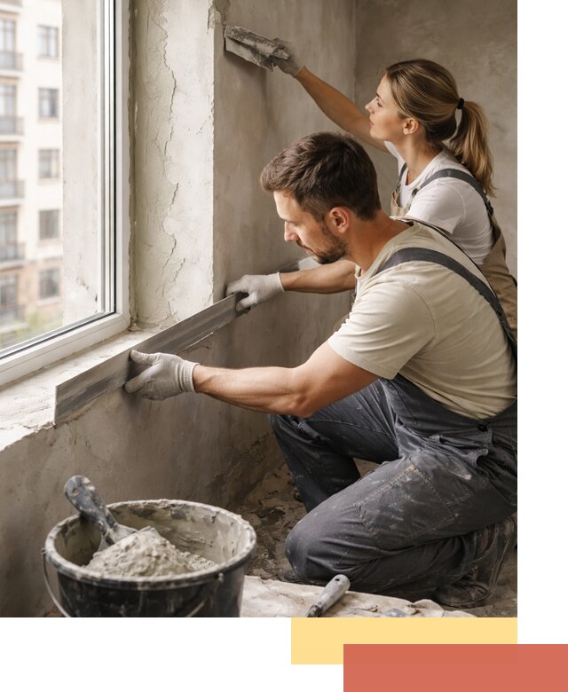 Штукатурка откосов дверей и окон профессионально в Кимовске