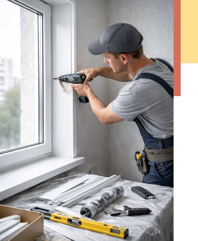 Установка пластиковых откосов в Кимовске от 2319 руб. | ОТДЕЛОЧНИК-Кмв монтаж, быстро и недорого