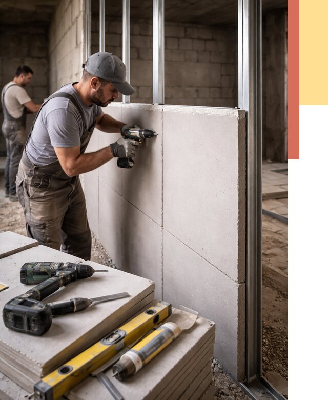 Кладка влагостойких перегородок ПГП в Кимовске от 1237 руб. под ключ | ОТДЕЛОЧНИК-Кмв