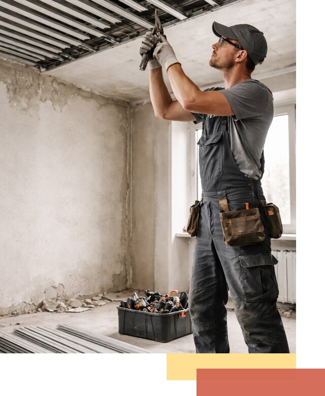 Демонтаж реечного потолка в Кимовске быстро и аккуратно