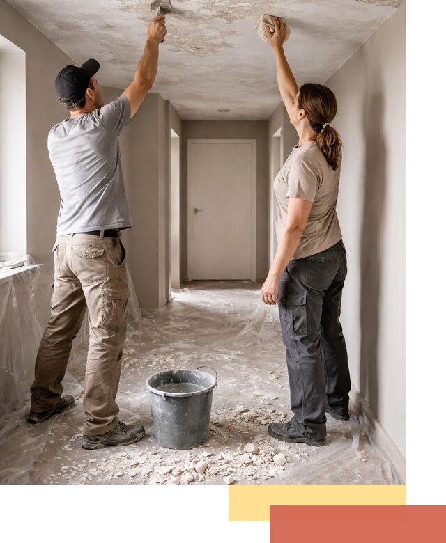 Удаление побелки с потолка в Кимовске — быстро и аккуратно