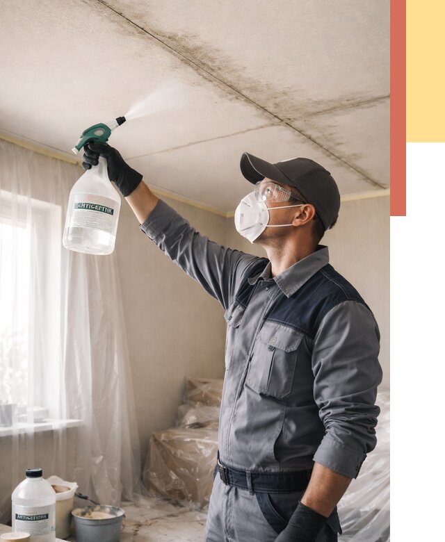 Антисептическая обработка потолка в Кимовске от 2577 руб. | ОТДЕЛОЧНИК-Кмв