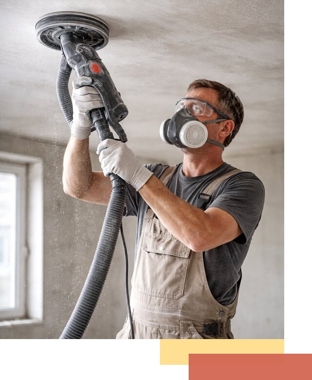 Шлифовка потолка в Кимовске — качественная подготовка под отделку