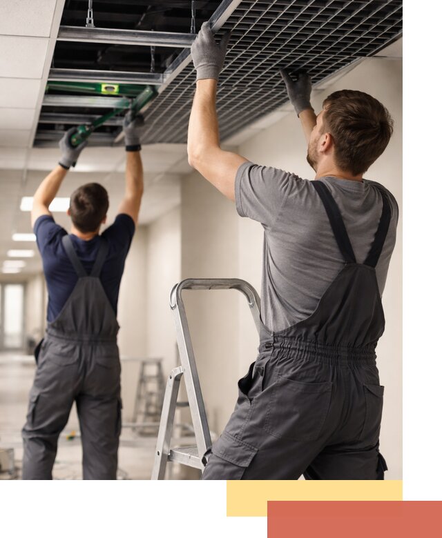 Монтаж потолка Грильято в Кимовске: установка под ключ качественно