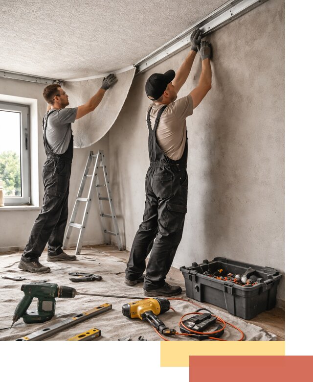 Монтаж фактурного натяжного потолка в Кимовске качественно и быстро