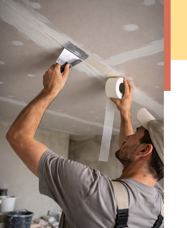 Обработка швов потолка ГКЛ в Кимовске от 7731 руб. под ключ | ОТДЕЛОЧНИК-Кмв