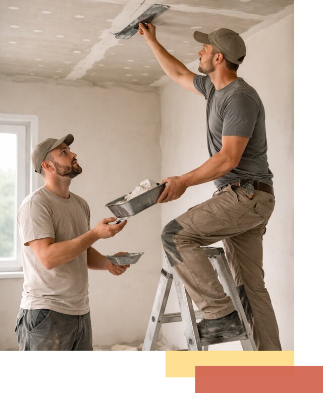 Шпаклевка потолка из гипсокартона в Кимовске качественно и быстро