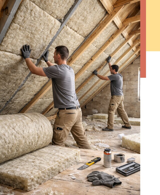 Утепление потолка минватой в Кимовске от 1495 руб. — быстро и недорого | ОТДЕЛОЧНИК-Кмв