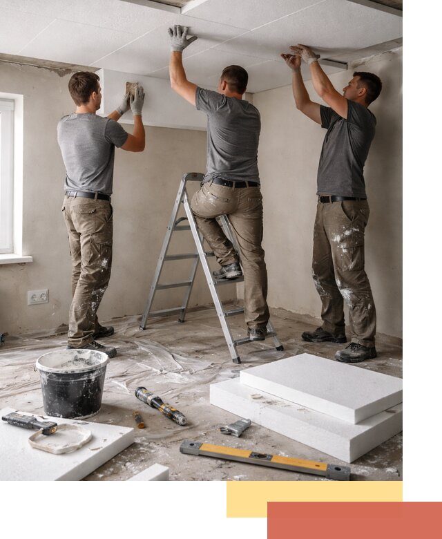 Утепление потолка пенопластом в Кимовске быстро и качественно