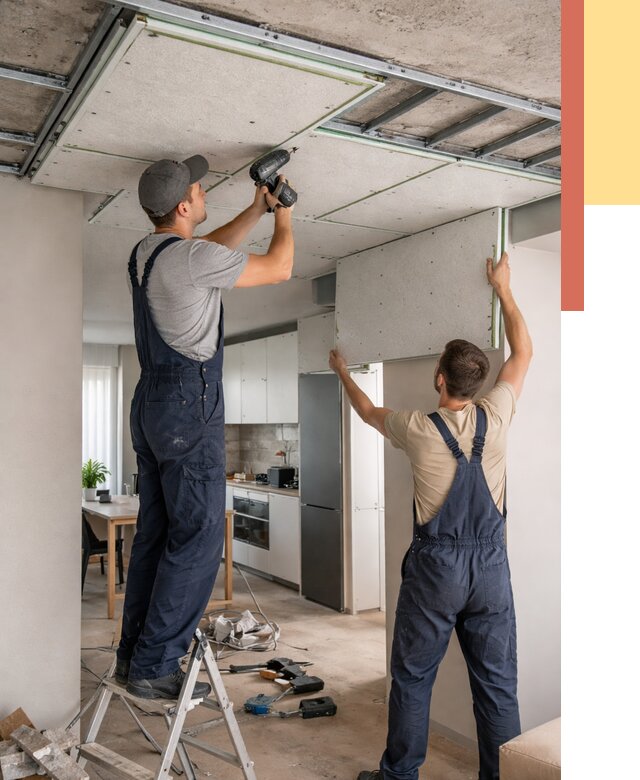 Шумоизоляция потолка панелями зипс в Кимовске от 1907 руб. под ключ | ОТДЕЛОЧНИК-Кмв